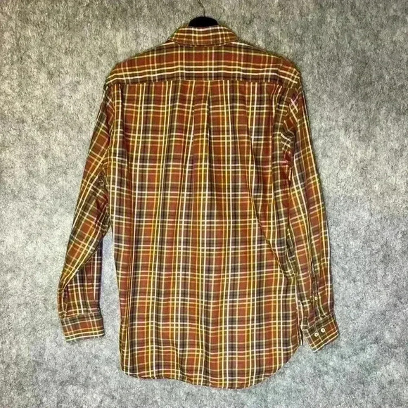 Peter Millar Cotton Plaid Button Down - Medium - Picture 3 of 5